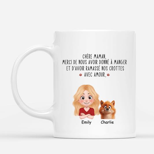 3846MFR2 mug personnalise chien merci davoir pris soin_ 3846MTN0A