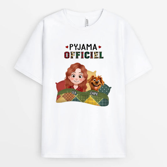 3851AFR1 tee shirt personnalise chien pyjama officiel design cartoon 3851A6M0C_f728897d 8eb0 4e49 952f 28d7d6a3e2b4