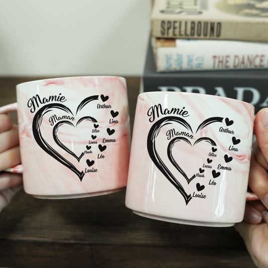 3870MFR2 tasse effet marbre maman mamie coeur rouge_ 3870m9n5a