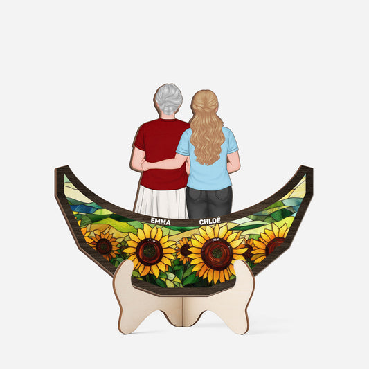 3901QFR1 plaque en bois personnalisee bonne fete maman tournesole 3901q3l0a