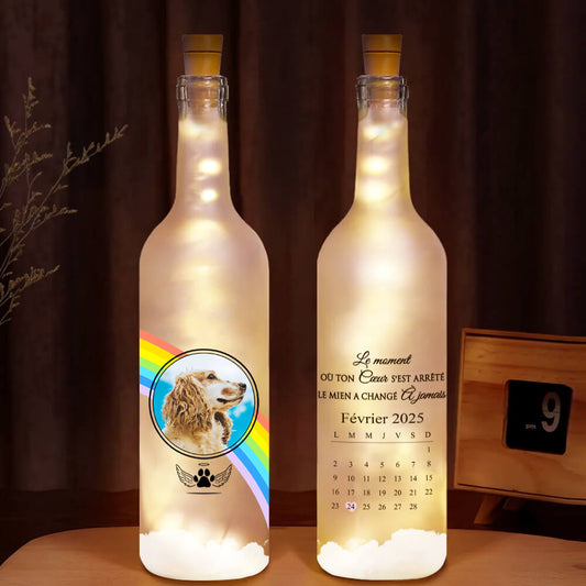 3904LFR1 bouteille lumineuse personnalisee cest le moment ou cadeau commemoratif chien 3904L_a21f102e 9734 41c5 825a 8f258192d1cb
