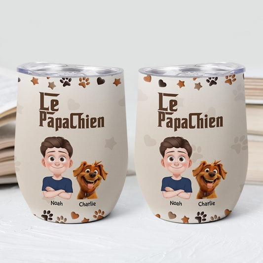 3908TFR2 mug isotherme 355 ml personnalise la maman chien 3908tq0c