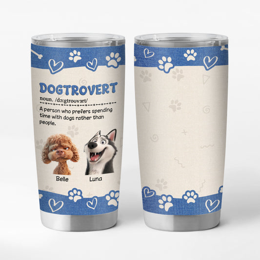3910TFR1 mug isotherme 590 ml personnalise chien extraverti 3910t3m5c