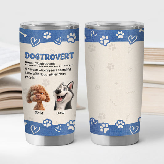 3910TFR2 mug isotherme 590 ml personnalise chien extraverti 3910t3m5c