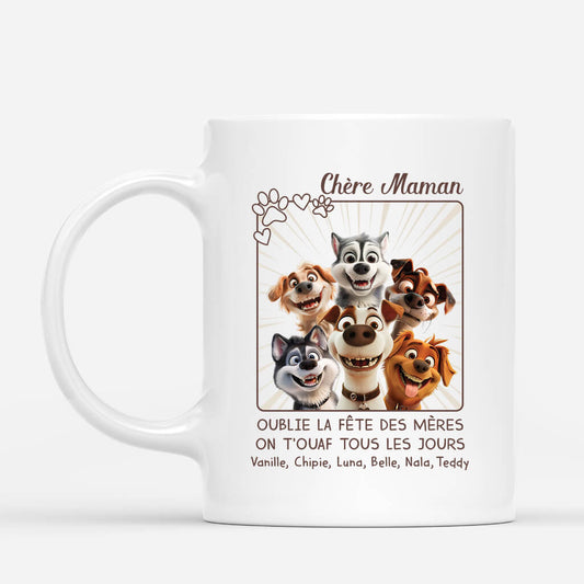 3922MFR1 mug avec chien personnalise on touaf tous les jours 3922M8H5C