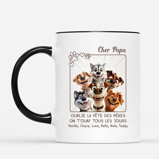 3922MFR2 mug avec chien personnalise on touaf tous les jours 3922M8H5C