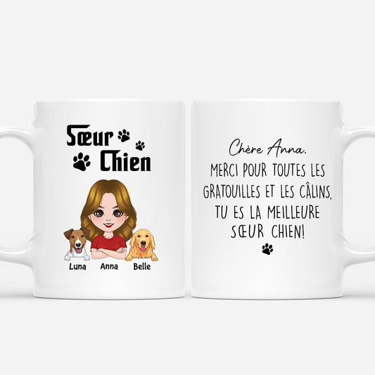 3929MFR1 mug pour amoureux des chiens chere meilleure maman chien 3929m648b