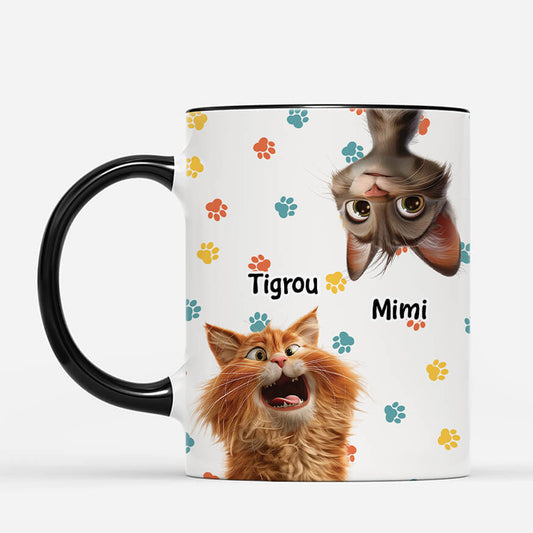 3937MFR2 mug personnalise meilleure vie avec chats 3937MTT5C
