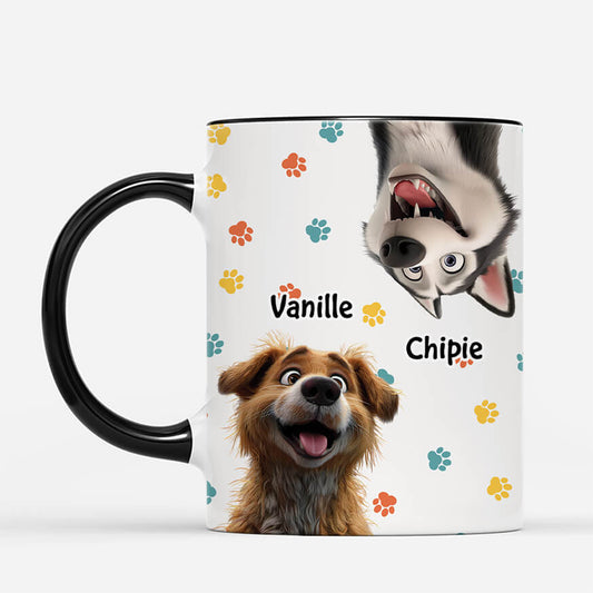 3937MFR2 mug personnalise meilleure vie avec chiens 3937MTT5C