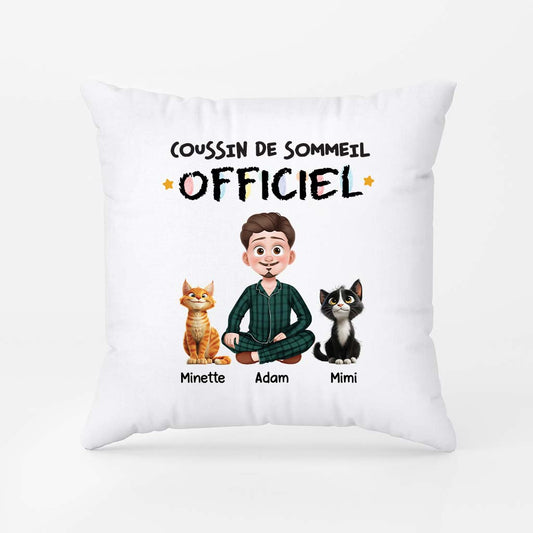 3939PFR2 coussin chat personnalise coussin de sommeil officiel 3939p8l0d