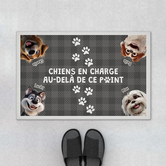 3947DFR1 paillasson chien personnalise chien en charge 3947dki5c