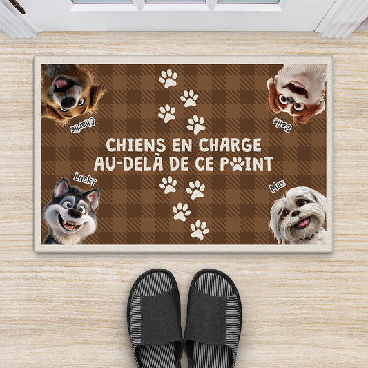 3947DFR2 paillasson chien personnalise chien en charge 3947dki5c