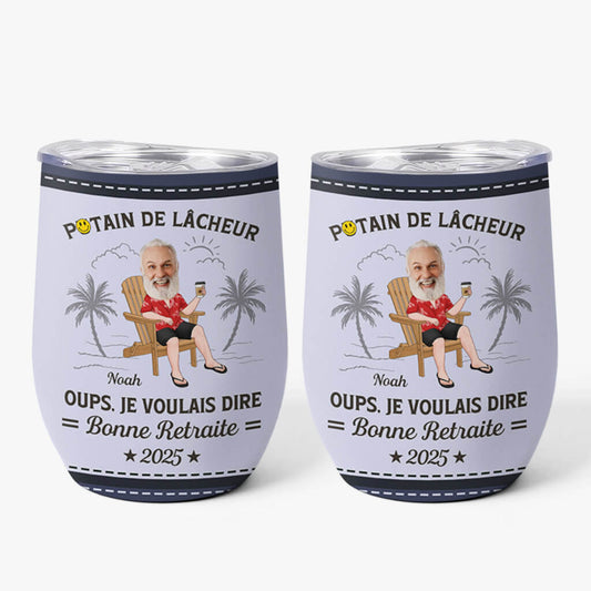 3955TFR1 mug isotherme 355ml personnalise oups je voulais dire bonne retraite  3955T348B