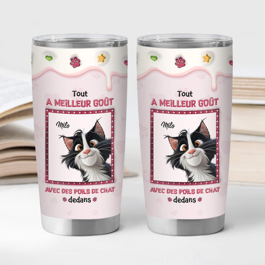 3963TFR2 mug isotherme 590 ml personnalise tout ira mieux avec chat 3963T5M5D