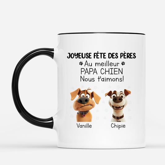 3969MFR2 mug personnalise meilleure maman chien joyeuse fete des meres 3969m8t5c
