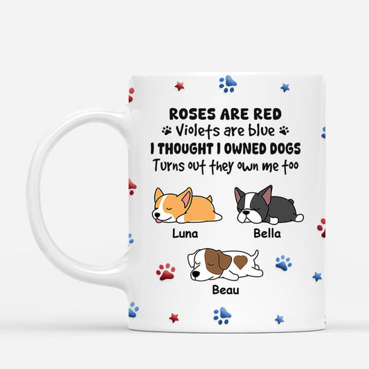 3979MFR1 mug personnalise avec chien ils me possedent empreintes 3979MKH5C