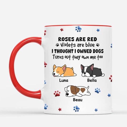 3979MFR2 mug personnalise avec chien ils me possedent empreintes 3979MKH5C