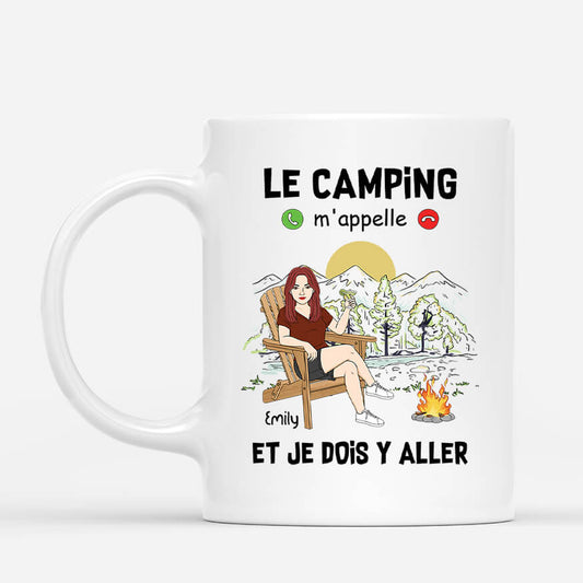 3984MFR1 mug personnalise femme le camping mappelle 3984M6M8C