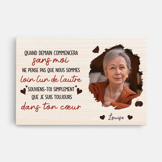 3988CFR1 toile personnalisee quand demain commencera cadeau commomeratif 3988ctt5i