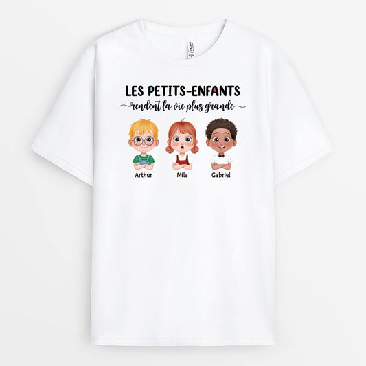 3991AFR1 t shirt personnalise mamie les petits enfants design cartoon 3991ATT0A
