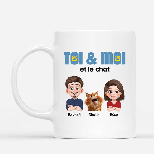 3996MFR1 mug personnalise toi et moi et notre chat 3996MTK0D