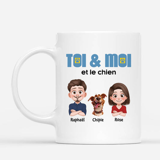 3996MFR1 mug personnalise toi et moi et notre chien 3996M