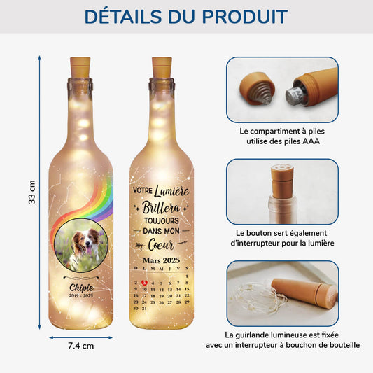 3997LFR2 bouteille lumineuse personnalisee votre lumiere dans mon coeur photo chien 3997LKK5C_281bdbc0 a37e 418f bd8e 04b57318fb4b