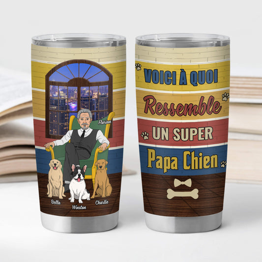 3999TFR2 mug isotherme 590ml personnalise super papa chien 3999TKL8C