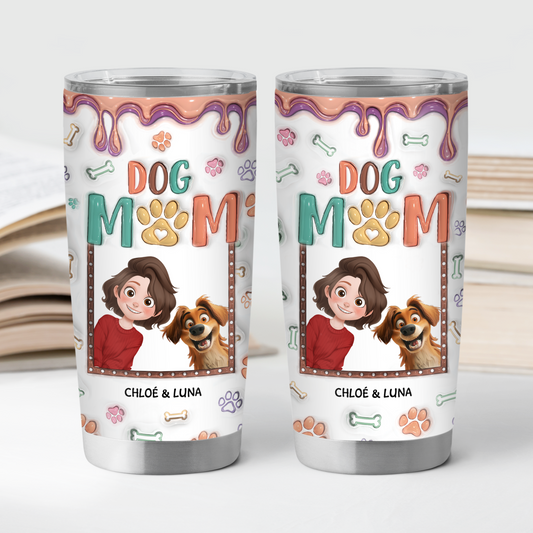 4013TFR2 effet dimpression 3d mug isotherme 590ml personnalise maman chien mignonne 4013TKN0C