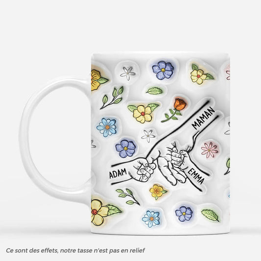 4014MFR1 effet dimpression 3d mug personnalise maman fleurs delicates 4014M5Q5A_0231190e a45d 4067 86c4 1387a1c22d4c