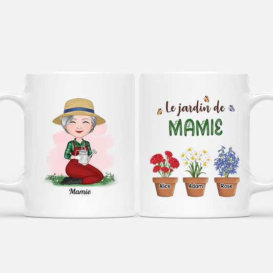 4021MFR1 mug mamie personnalisable le jardin de mamie design mignon 4021m6n8a