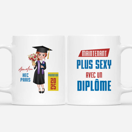 4045MFR1 mug personnalise plus sexy avec un diplome femme 4045mt8a