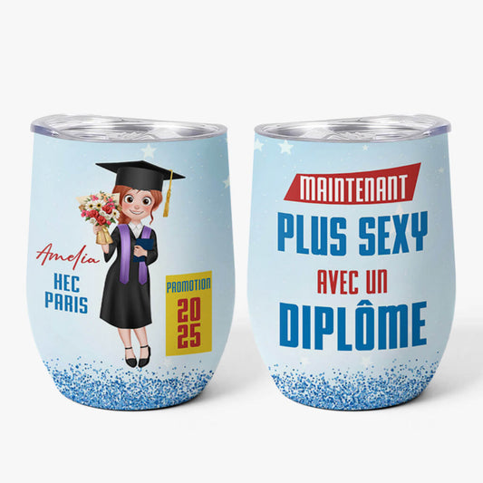 4045TFR1 mug isotherme 355ml personnalise plus sexy avec un diplome femme 4045t5t8a