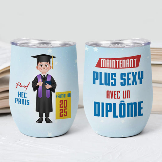 4045TFR2 mug isotherme 355ml personnalise plus sexy avec un diplome femme 4045t5t8a