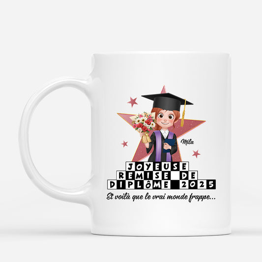4050MFR1 mug personnalise pour diplomee joyeuse remise de diplome 4050m5t8a