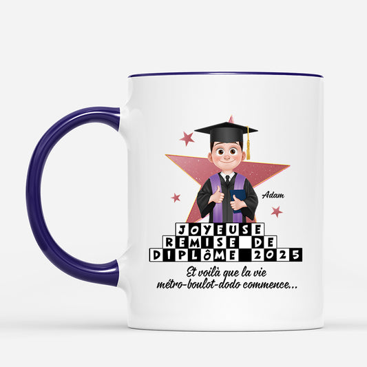 4050MFR2 mug personnalise pour diplomee joyeuse remise de diplome 4050m5t8a