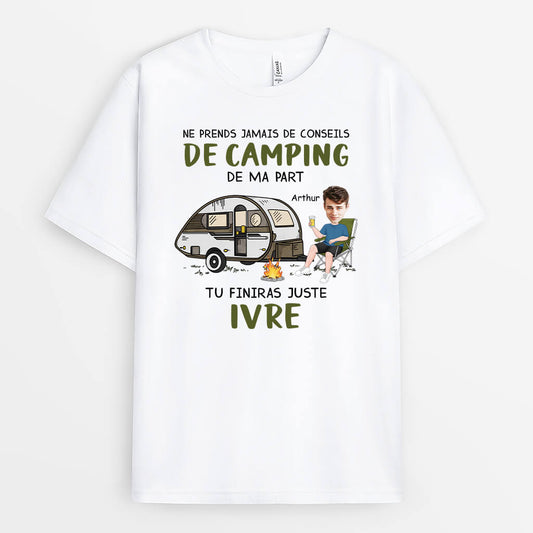 4053AFR1 t shirt pour homme personnalise prends jamais de mes conseils 4053A8M0B