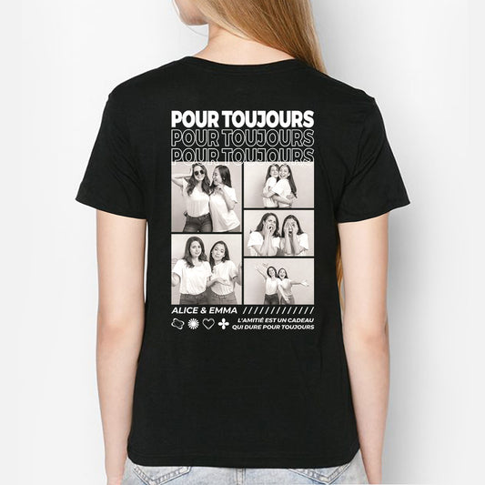 4065AFR2 t shirt personnalise meilleurs amis avec photos 4065atm5f