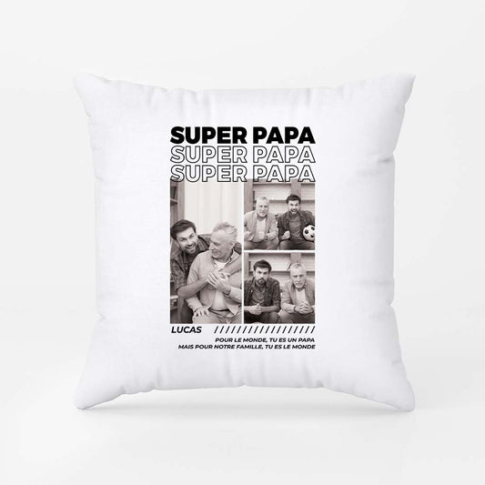 4065PFR1 meilleur papa coussin photo personnalise 4065ptm5b