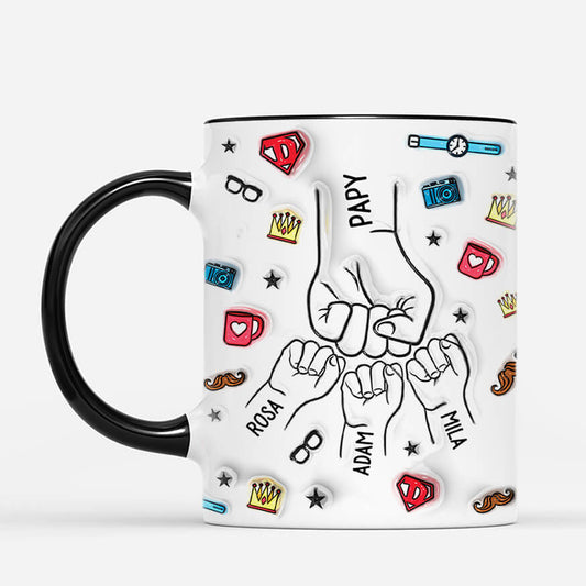 4070MFR2 effet dimpression 3d mug personnalise papa faire un check 4070M9T5B