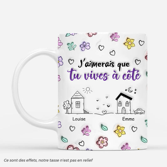 4081MFR1 effet dimpression 3d mug personnalise meilleure amie juste a cote 4081m9h5f