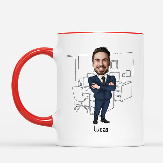 4084MFR2 mug pour collegue personnalise formidable assistante avec visage 4084m6l0o