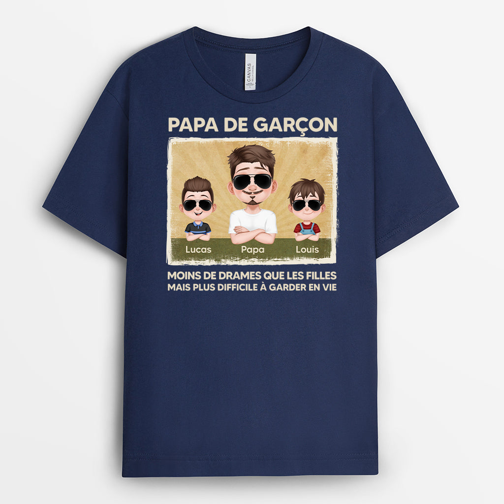 4101AFR2 tee shirt papa personnalise papa de garcons 4101a8q0b