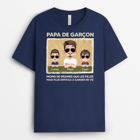 4101AFR2 tee shirt papa personnalise papa de garcons 4101a8q0b