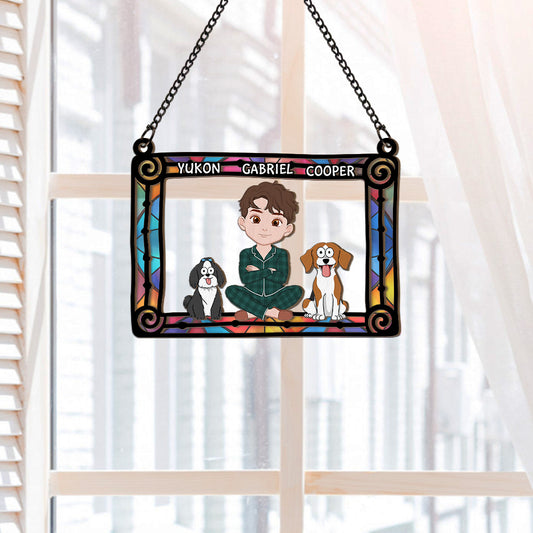 4102UFR2 attrape soleil personnalise pour femme maman chien 4102u8l8c