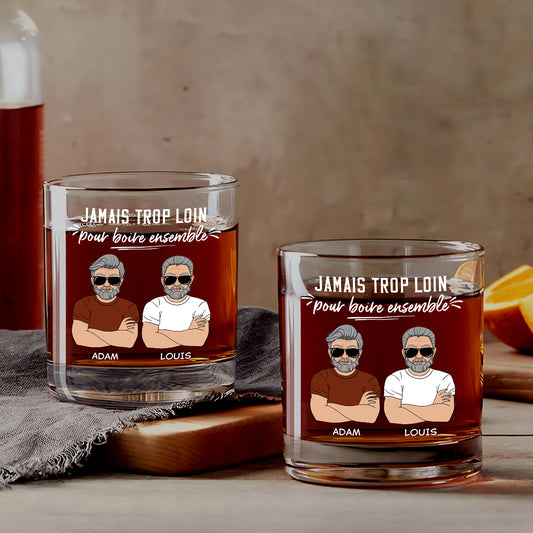 4121IFR1 verre a whisky personnalise jamais trop loin pour boire ensemble 4121i3m8f