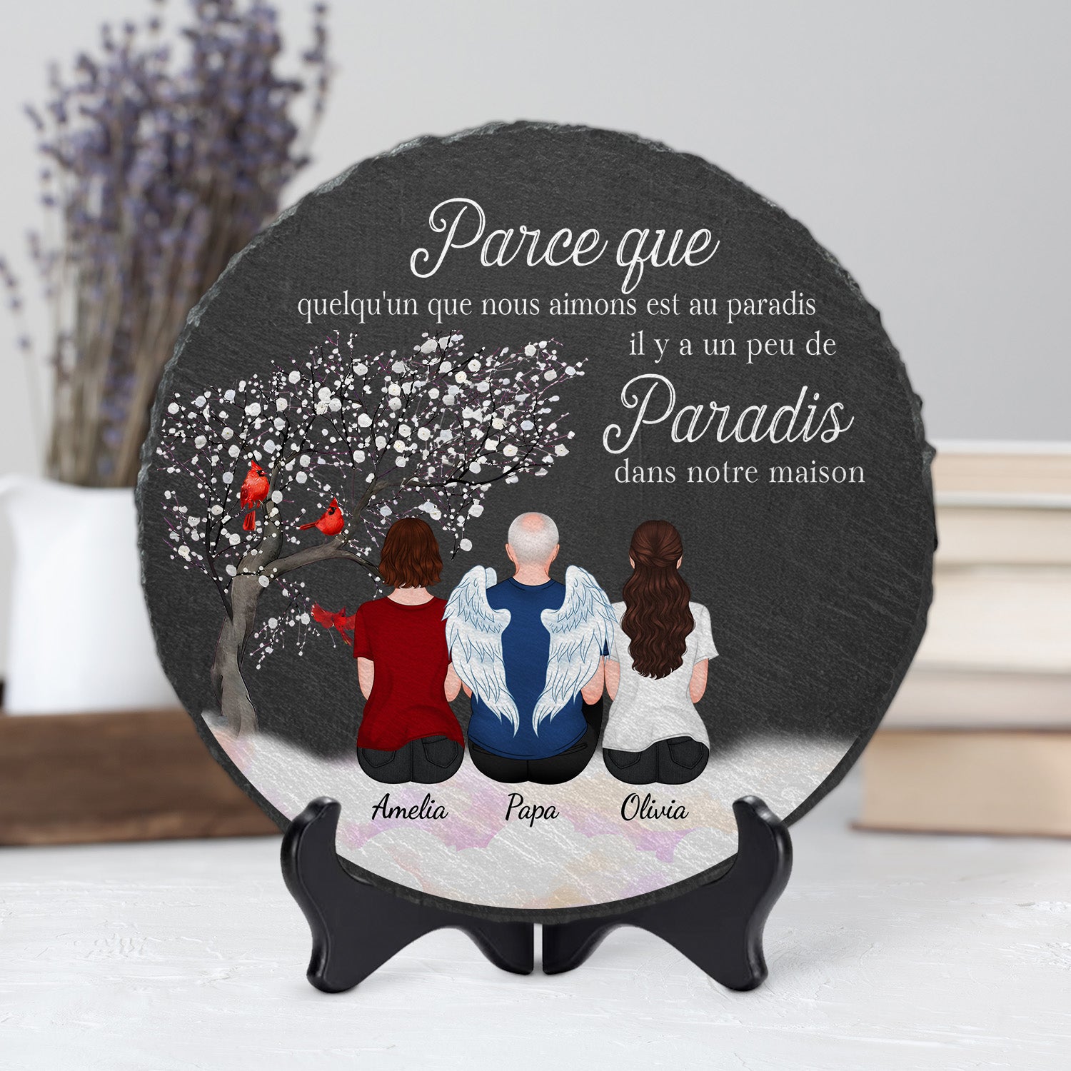 4126QFR2 pierre commemorative personnalisee pour maman paradis dans notre maison photo 4126qtl0a_f8749abf 7db2 4e10 89d6 3b1413e281b8