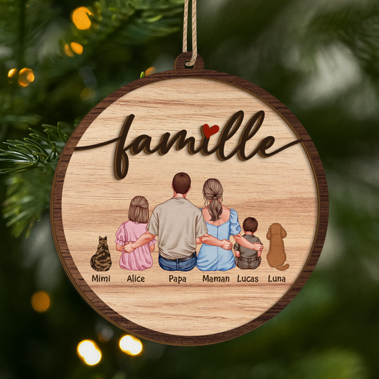 4130OFR1 ornement en bois a 2 couches personnalise famille la famille vue de dos 4130o6t5a_7a9e15f5 a186 4227 a52c 1a2a5a12e24d