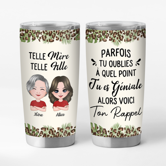 4133TFR1 mug isotherme 590ml personnalise telle mere telle fille 4133t6t8a