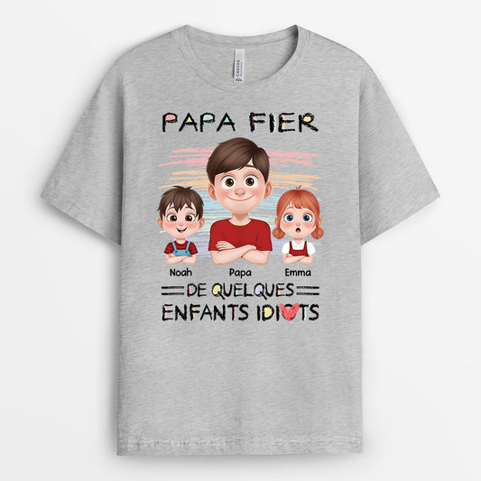 4137AFR2 tee shirt personnalise maman fiere design cartoon 4137akq0a